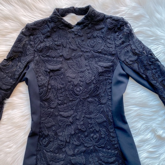 H&M Navy Blue Open Back Dress - Picture 2 of 6